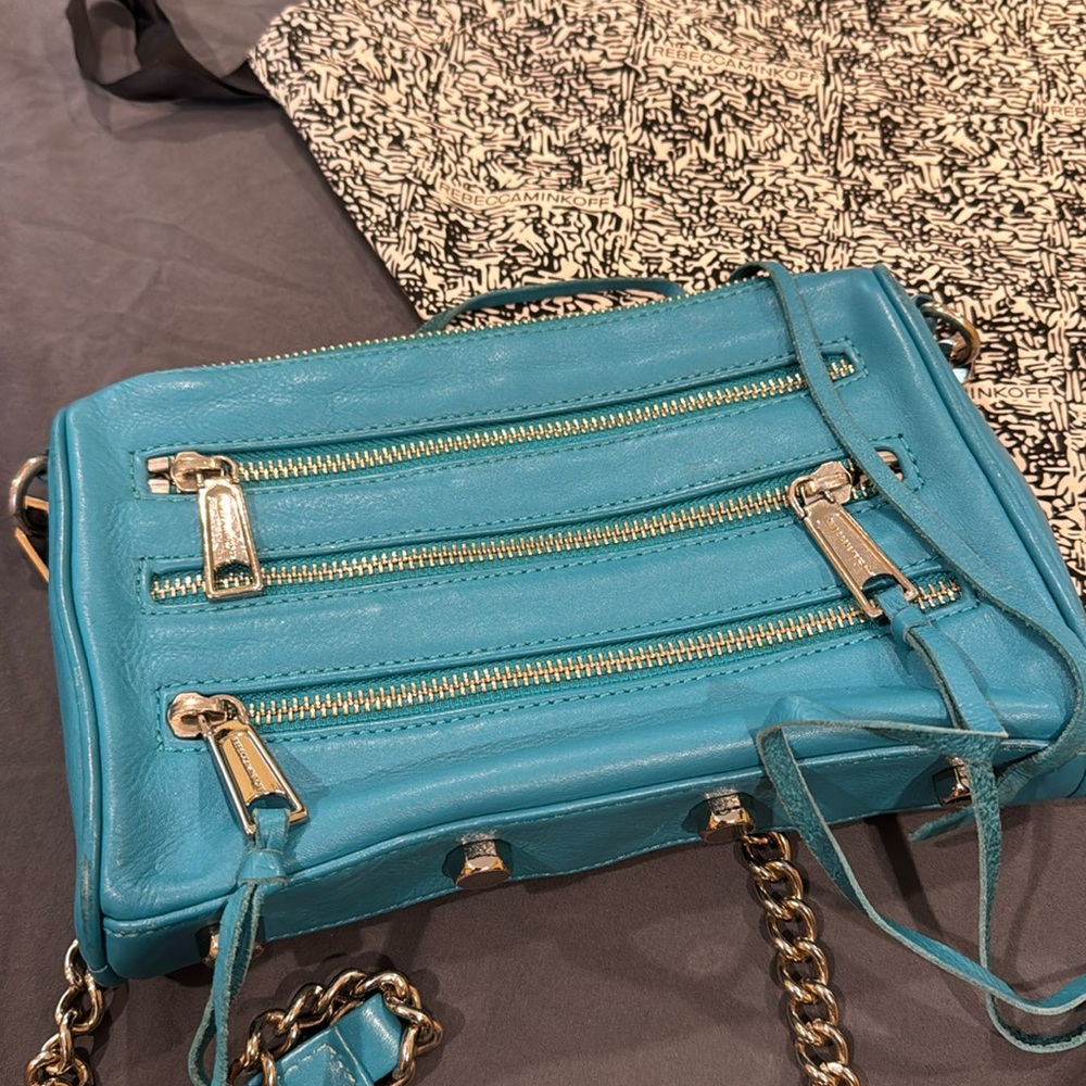Rebecca Minkoff Blue Leather Crossbody Bag